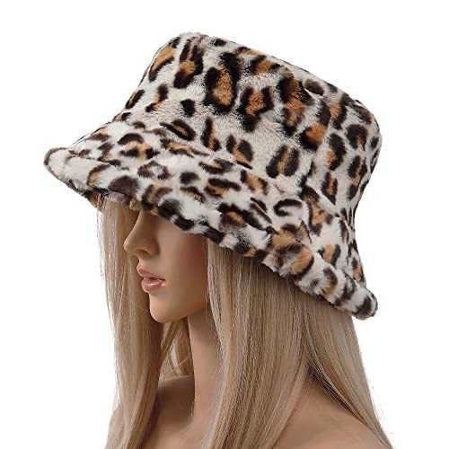 Stylish Furry Bucket Hat for Women & Men - Trendy Winter Fashion Accessory - Perfect for Outdoor Activities, Music Festivals & Streetwear