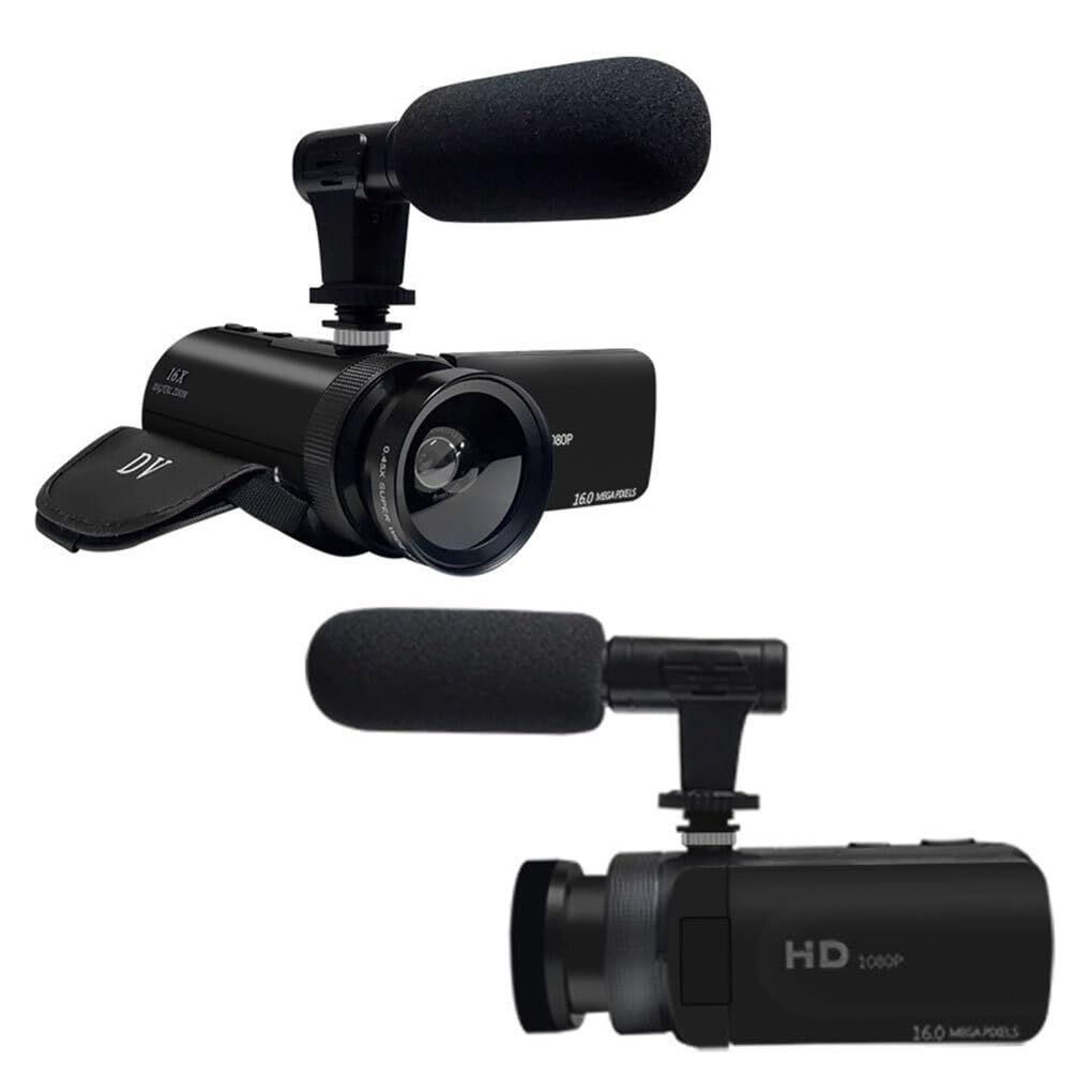 Guangcailun HD 1080P Digital Video Camera - Multi-functional ABS Camcorder with Versatile Features for Vlogging, Travel & Home Recording | Portable Digital Camera for YouTube, TikTok & Family Events