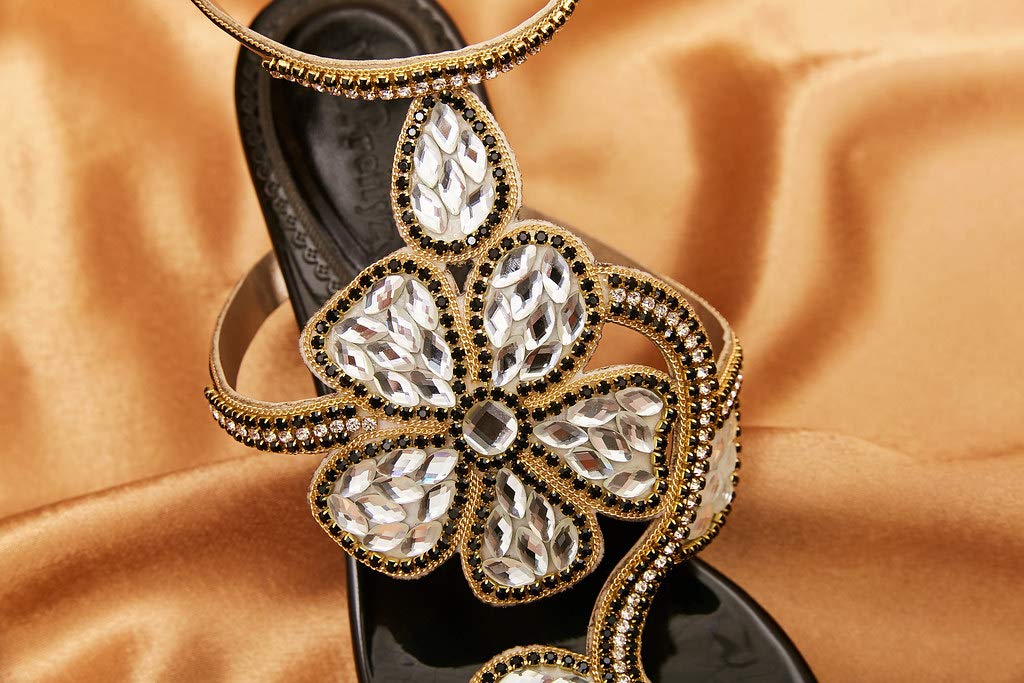 YooPrettyz Women's Rhinestone High Heel Sandals - Elegant Flower Evening Shoes with Comfortable Heels for Parties, Weddings & Special Occasions | Perfect for Prom, Cocktail Events, Date Nights & Night Out | Stylish Dressy Sandals for Women's Formal Wear & Evening Dresses | Ideal for Bridal Showers, Red Carpet Events & Anniversary Celebrations