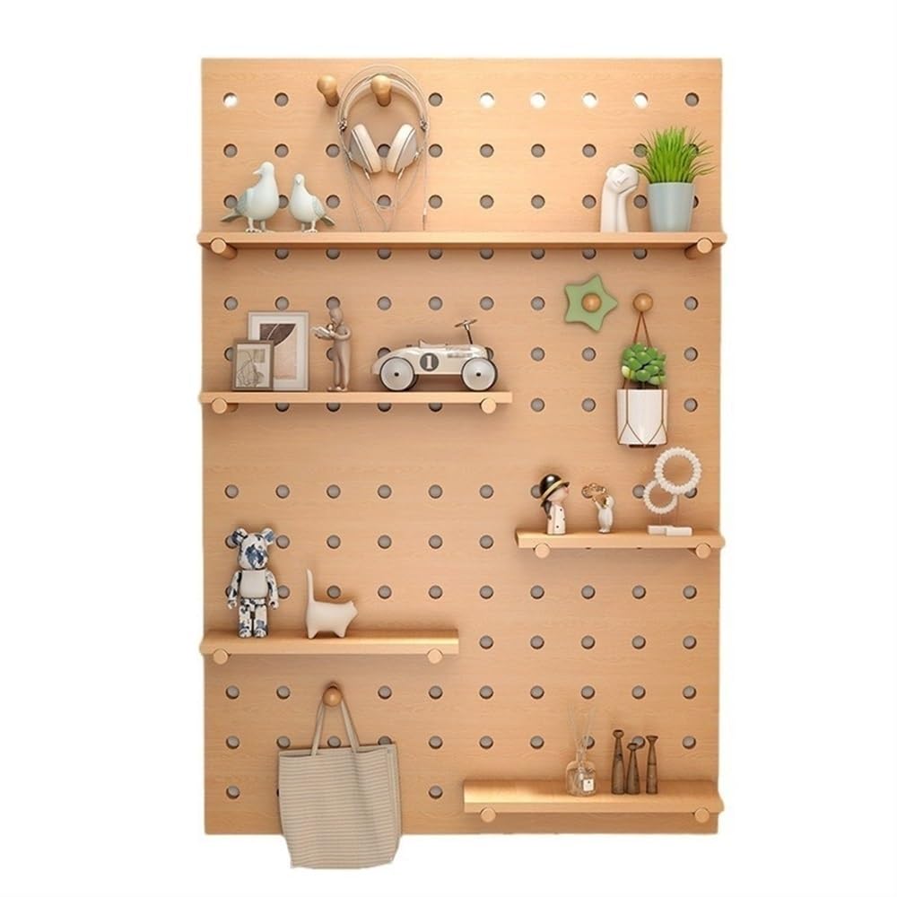 Square Wooden Pegboard Wall Organizer - 23.6