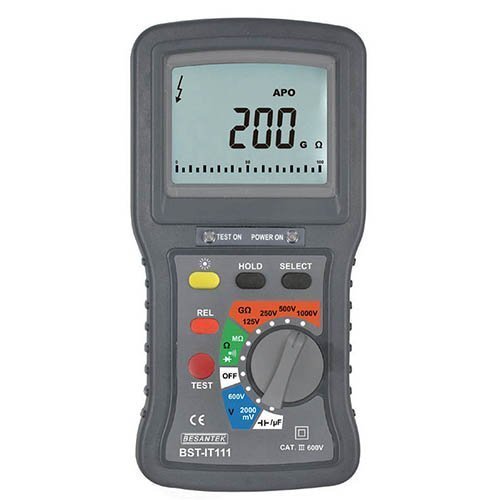 BST-IT111 Digital Insulation Tester 1000V with Multimeter Function - Perfect for Electrical Safety Testing, Home & Industrial Use