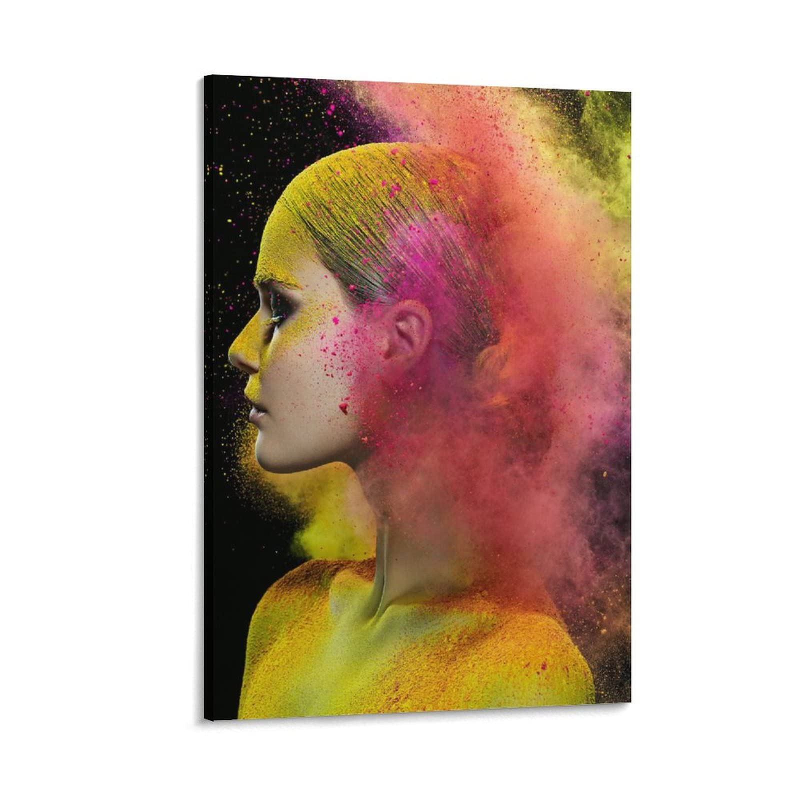 Modern Fashion Makeup Art Posters - Beauty Salon & Girls Room Decor - 16x24 Inch (40x60cm) Canvas Wall Art for Bedroom, Home Decor & Gifts - Perfect for Teen Rooms, Makeup Studios & Salon Wall Decor