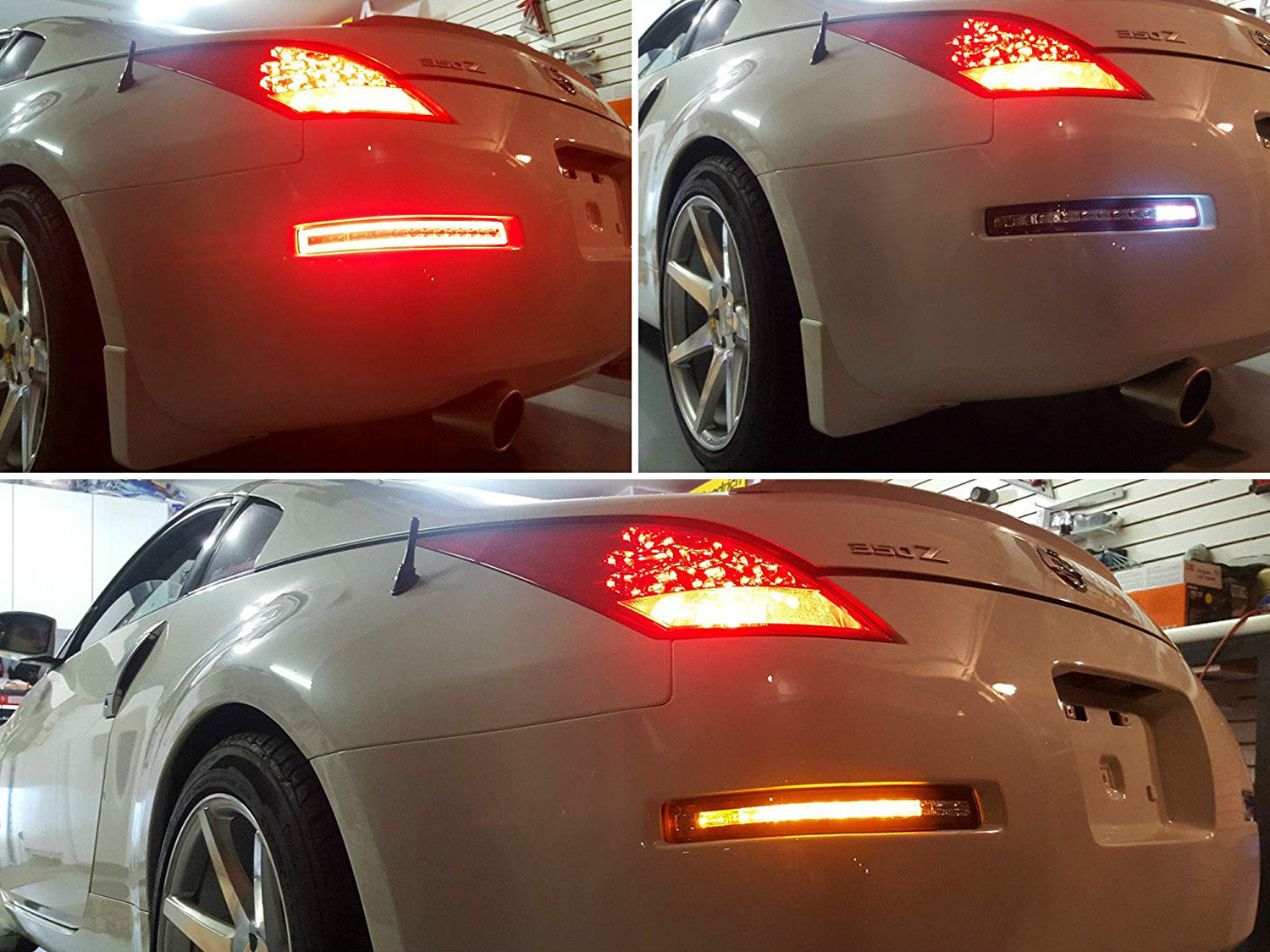 Sequential LED Turn Signal, Backup & Brake Light Kit - Clear Lens for 2003-2009 Nissan 350Z - Enhanced Safety & Style for Night Driving & Car Shows