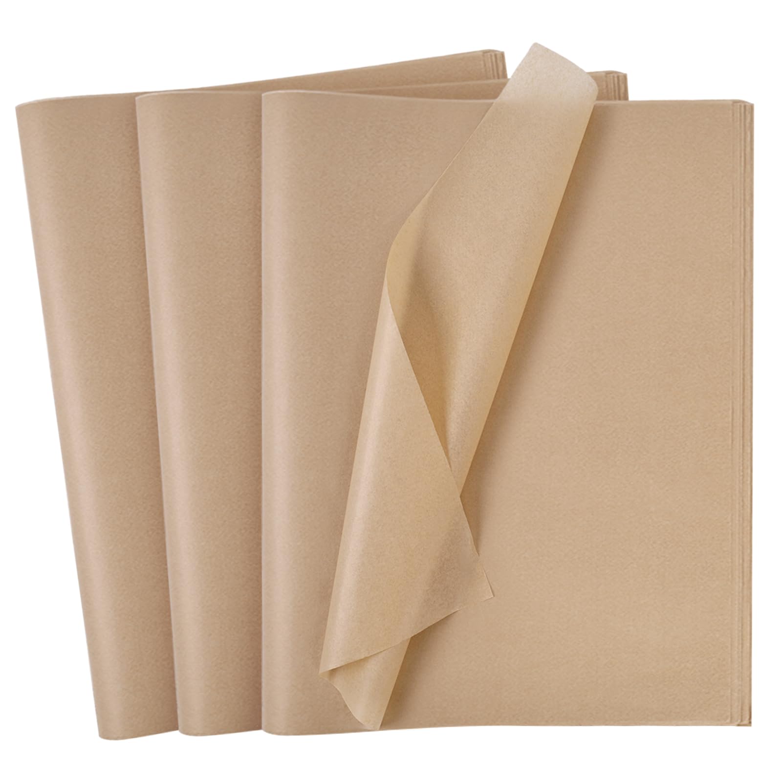 Premium 120-Sheet Brown Tissue Paper for Gift Wrapping - 20x14 Inches Bulk Pack for DIY Crafts, Halloween & Birthday Party Decorations - Perfect for Gift Bags, Party Favors & Creative Scrapbooking Projects
