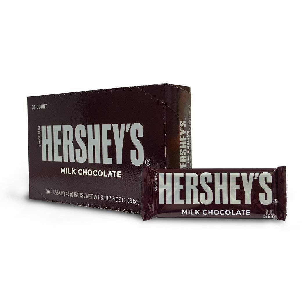 Just Candy 36ct Milk Chocolate Bars (1.55oz) - Premium American-Made Chocolate Candy for Gifts, Parties & Snacking