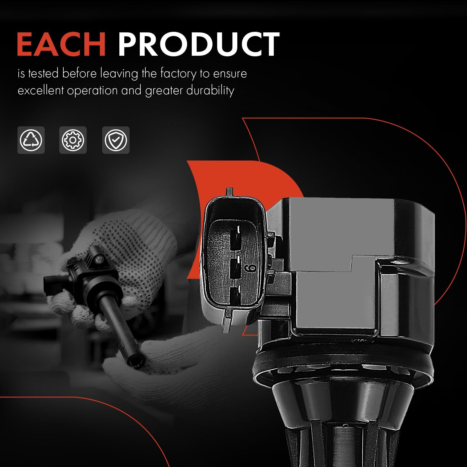 Premium Ignition Coil Pack for Infiniti FX35 G35 M35 & Nissan 350Z - Compatible with 2003-2008 Models (V6 3.5L) - High Performance Replacement Part for Smooth Engine Start & Acceleration - Perfect for Daily Commuting & Road Trips