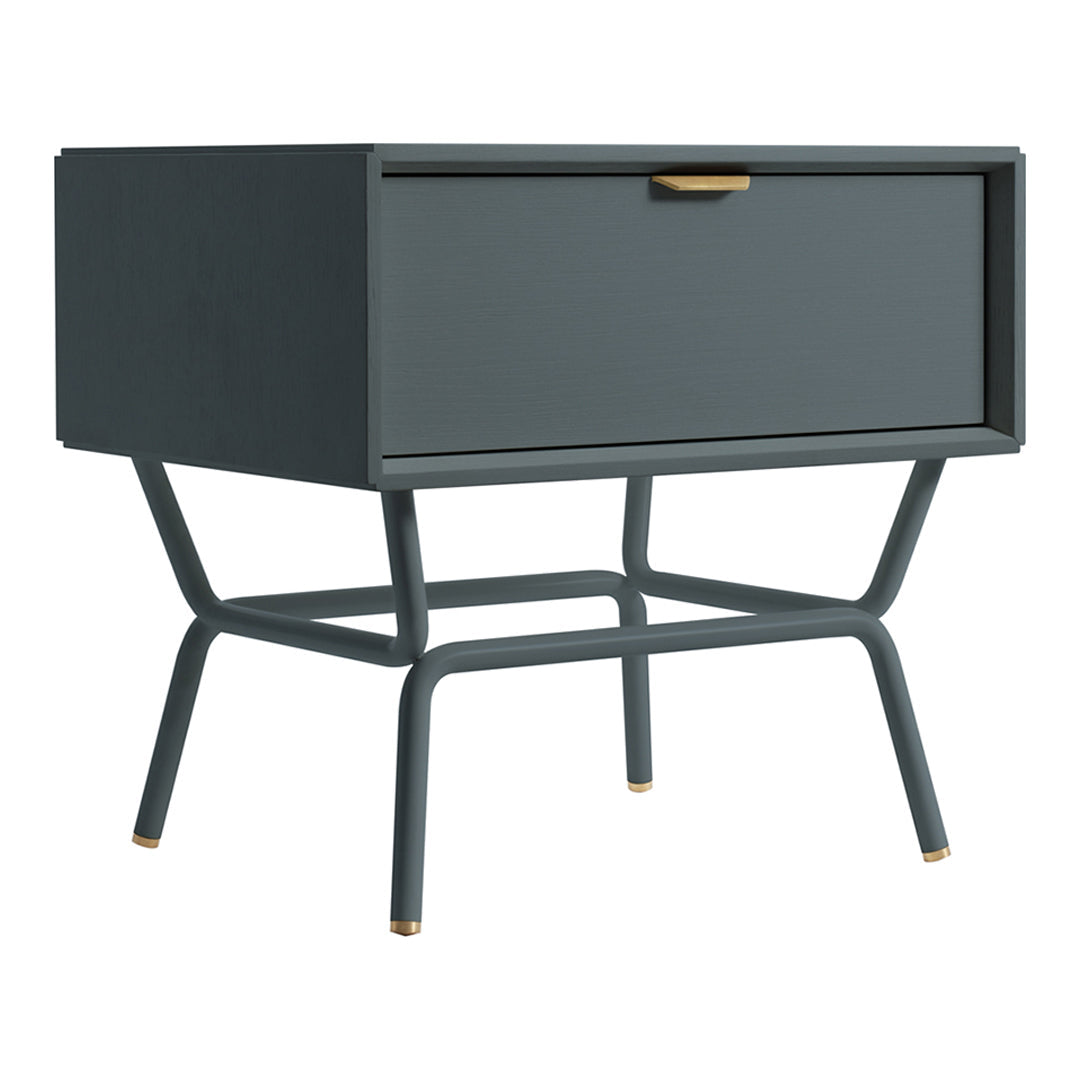 Modern Blu Dot Dang Nightstand - Minimalist Bedside Table with Storage Shelf | Perfect for Small Spaces, Bedrooms & Apartments