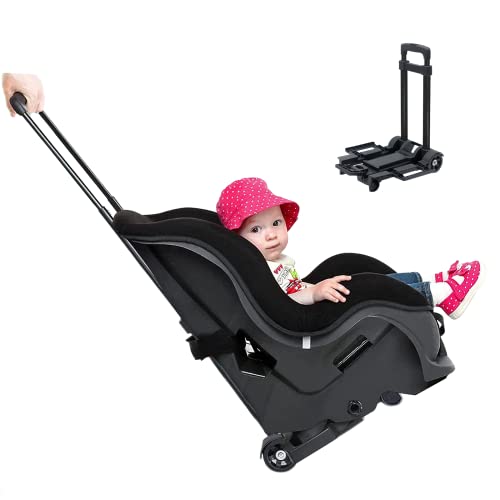Best Foldable Car Seat Stroller with Wheels & Belt - Portable Travel Cart for Airports, Compact & Lightweight - Perfect for Traveling with Baby on Planes & Road Trips