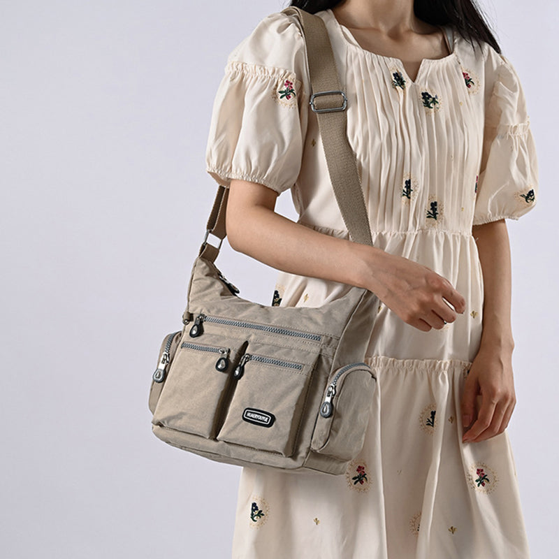 Women's Waterproof Crossbody Shoulder Bag with Multiple Pockets - Perfect for Travel, Shopping & Daily Use