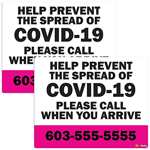 Prevent COVID-19 - Call Number, Pink