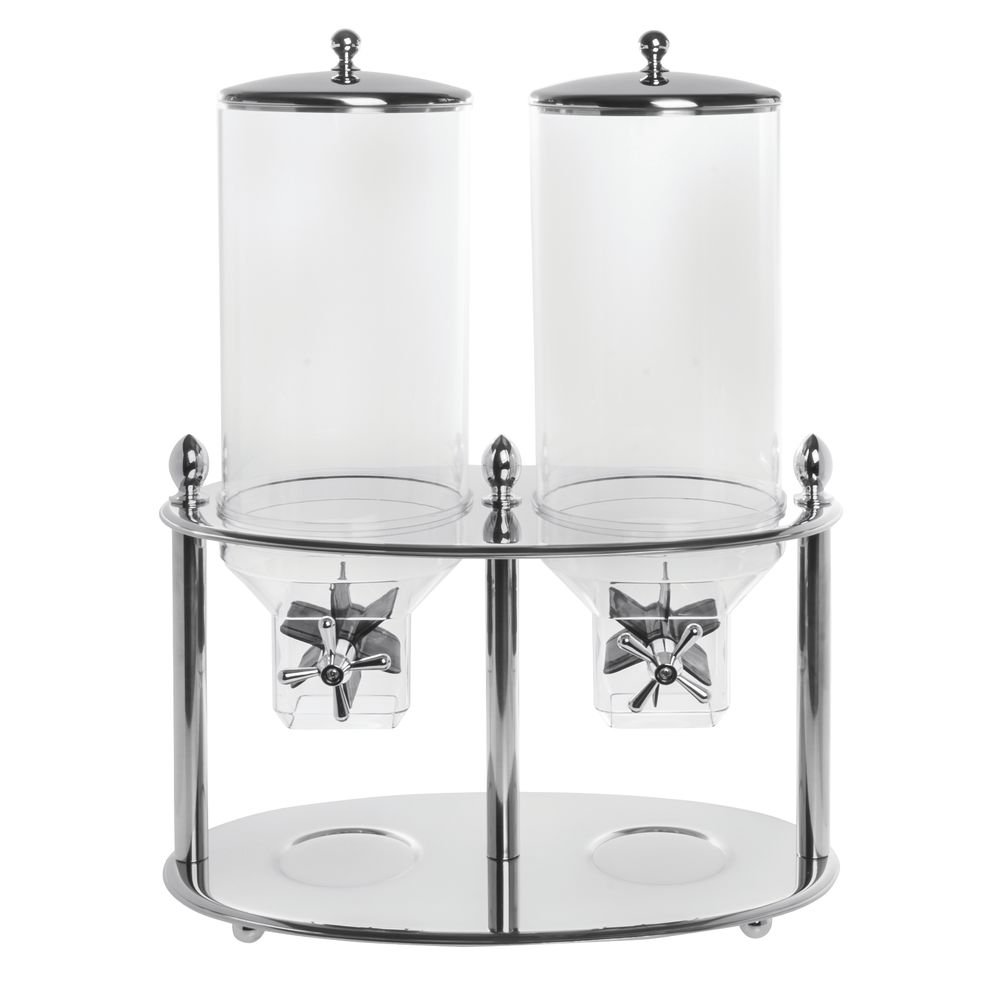 Stainless Steel Double Cereal Dispenser - 17.7
