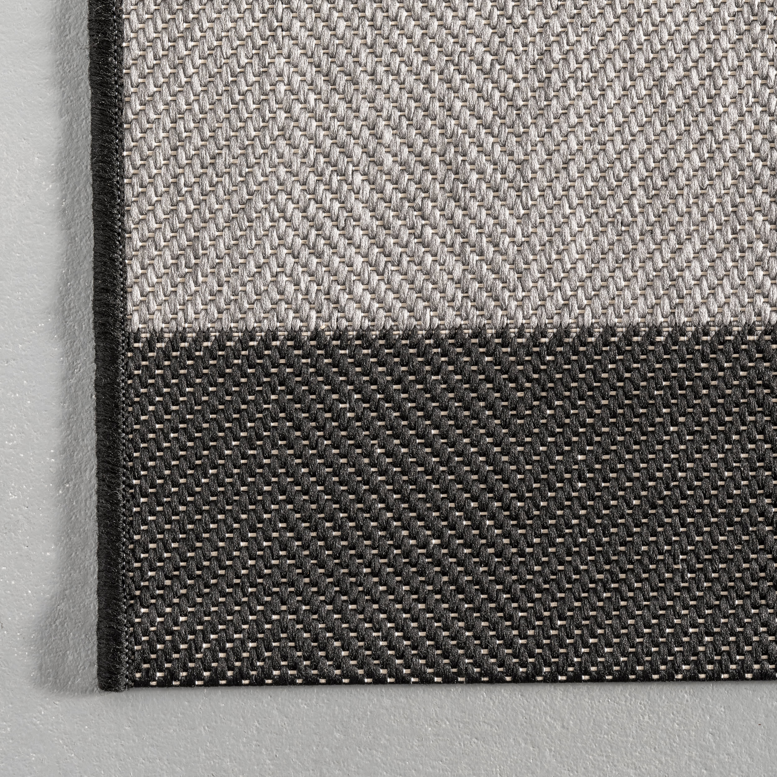 Chevron Stripes Indoor/Outdoor Rug - Non-Slip Waterproof Area Carpet in Black | Perfect for Living Room, Patio, or Bedroom Decor
