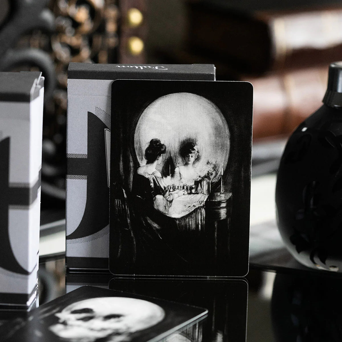 Ace Fulton's Casino Vintage Black Playing Cards - Premium Poker Cards for Casino Nights, Card Magic & Home Games