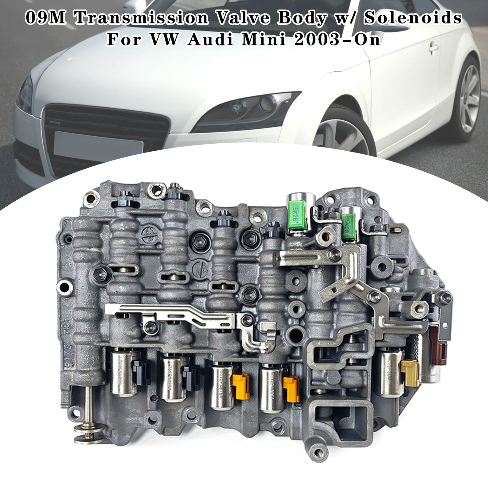 09M Transmission Valve Body with Solenoids Compatible with VW Audi Mini 2003-2023 Models - Smooth Gear Shifting for Automatic Transmissions - Perfect for DIY Repairs & Professional Mechanics