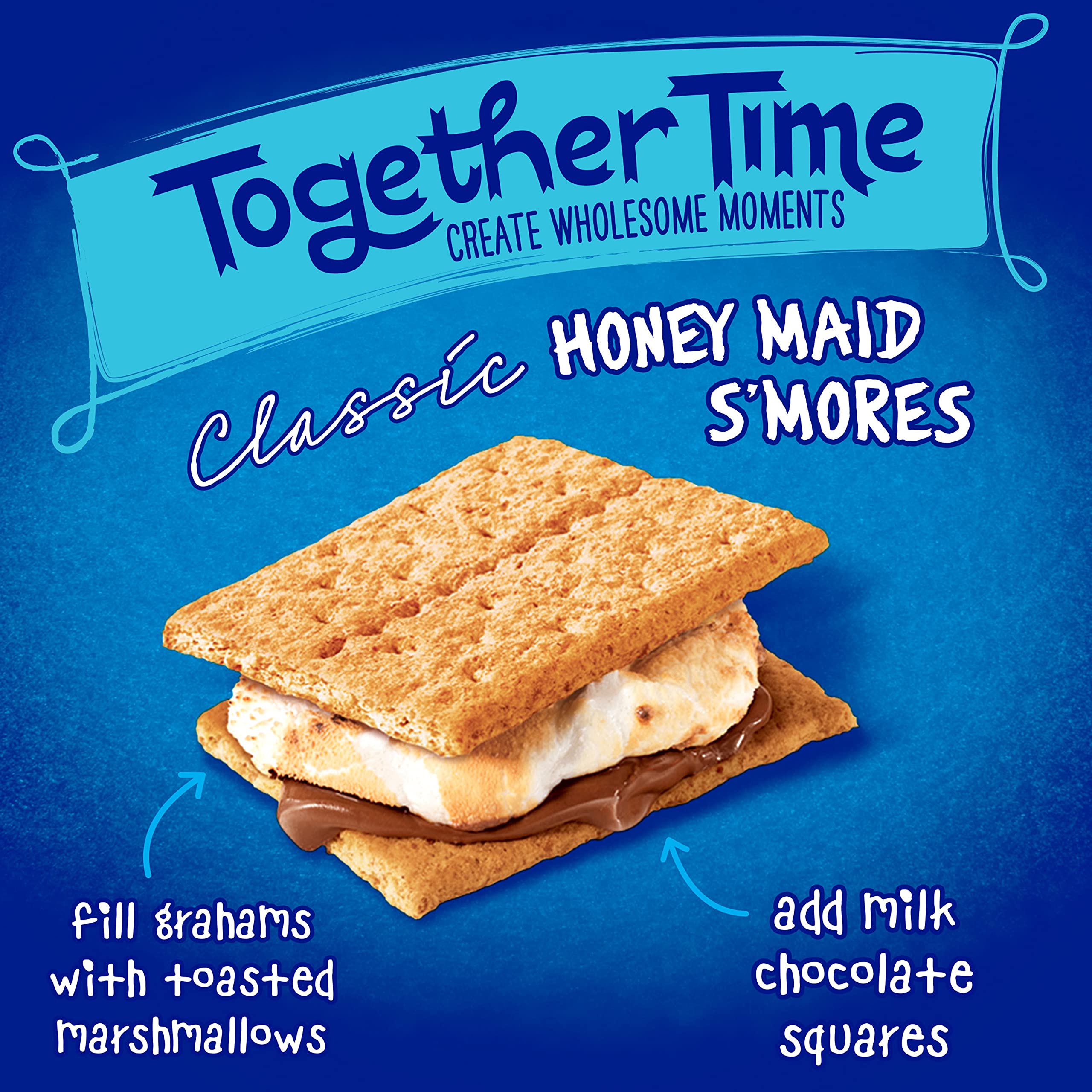 Honey Maid Cinnamon Graham Crackers - 12 Pack (14.4 oz Each) | Bulk Snacks for School Lunch, Office, Parties & Camping | Crunchy Cinnamon Flavored Cookies for Kids & Adults