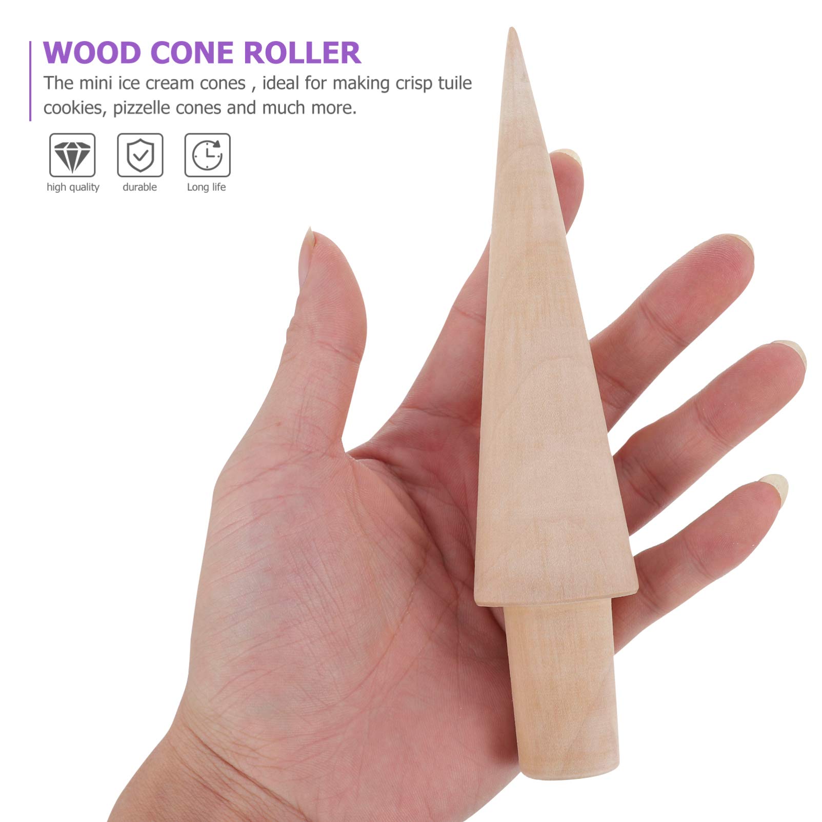 DOITOOL 2-Pack Ice Cream Cone Molds - Ergonomic DIY Kitchen Tool for Homemade Waffle Cones, Baking & Dessert Making - Perfect for Parties, Ice Cream Shops & Home Cooking