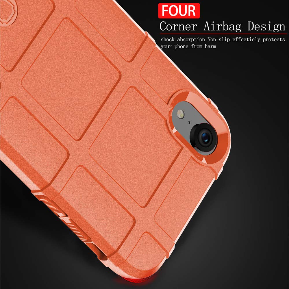 Rugged Shield Series TPU Thick Armor Tactical Protective Case for iPhone XR (6.1 Inch) - Sunlight Orange | Shockproof Durable Cover for Outdoor, Work & Daily Use