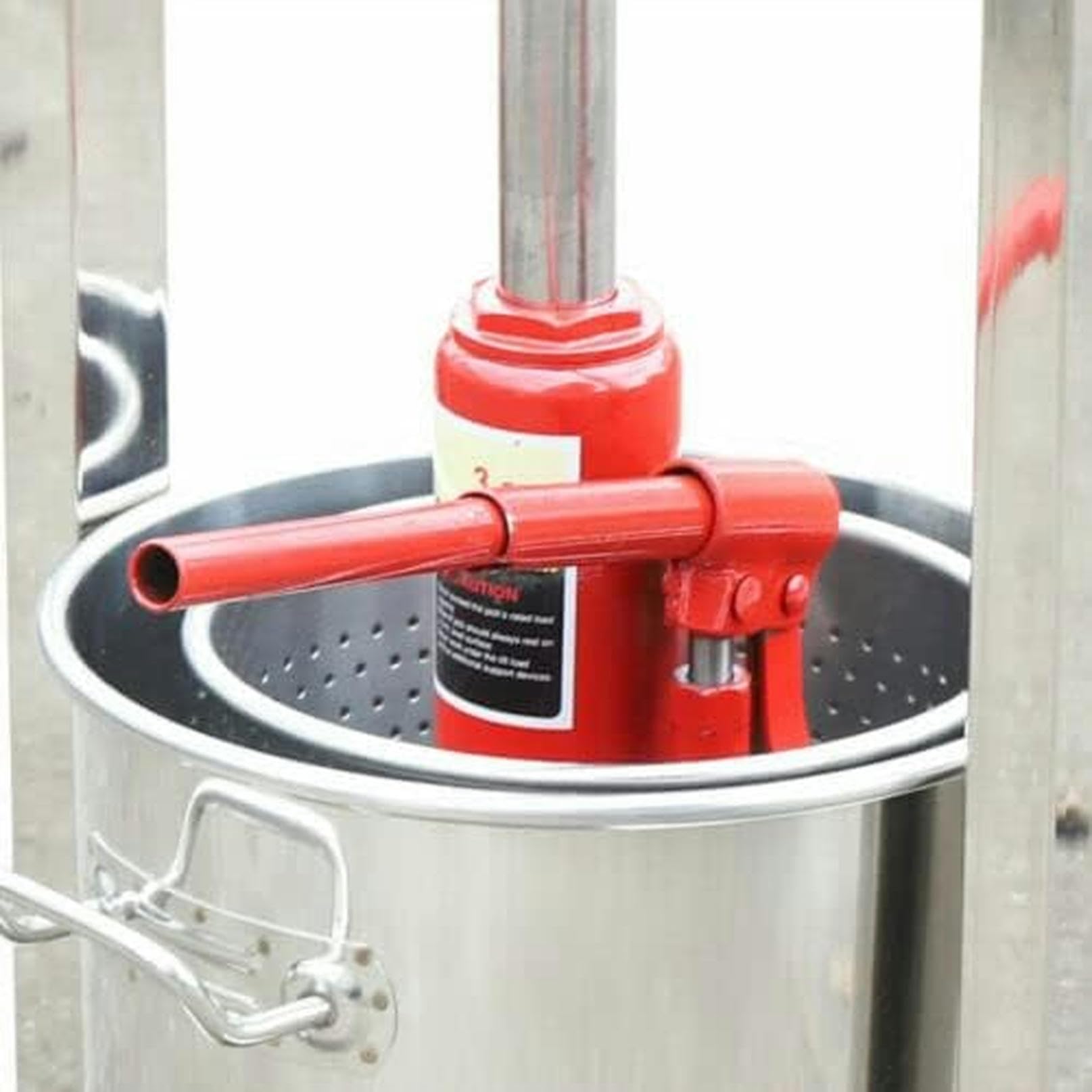 12L Hydraulic Fruit Wine Press with 304 Stainless Steel - Grape Crusher & Juice Maker for Wine, Cider, Vegetables - Perfect for Home Brewing, Winemaking & Organic Juice Extraction