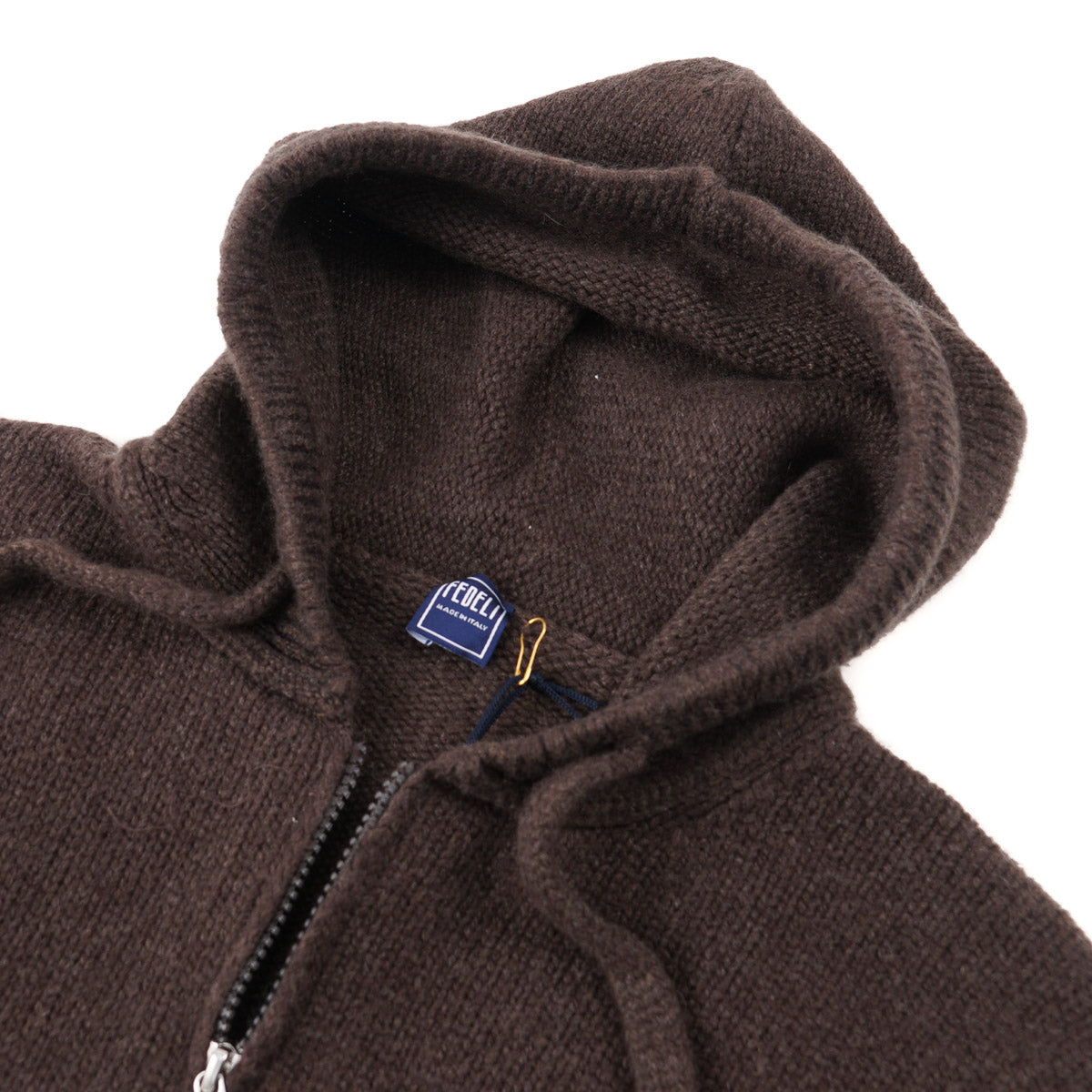 Luxury Fedeli Hooded Cashmere Sweater Jacket for Women - Soft & Warm Winter Pullover - Perfect for Office, Travel & Casual Outings