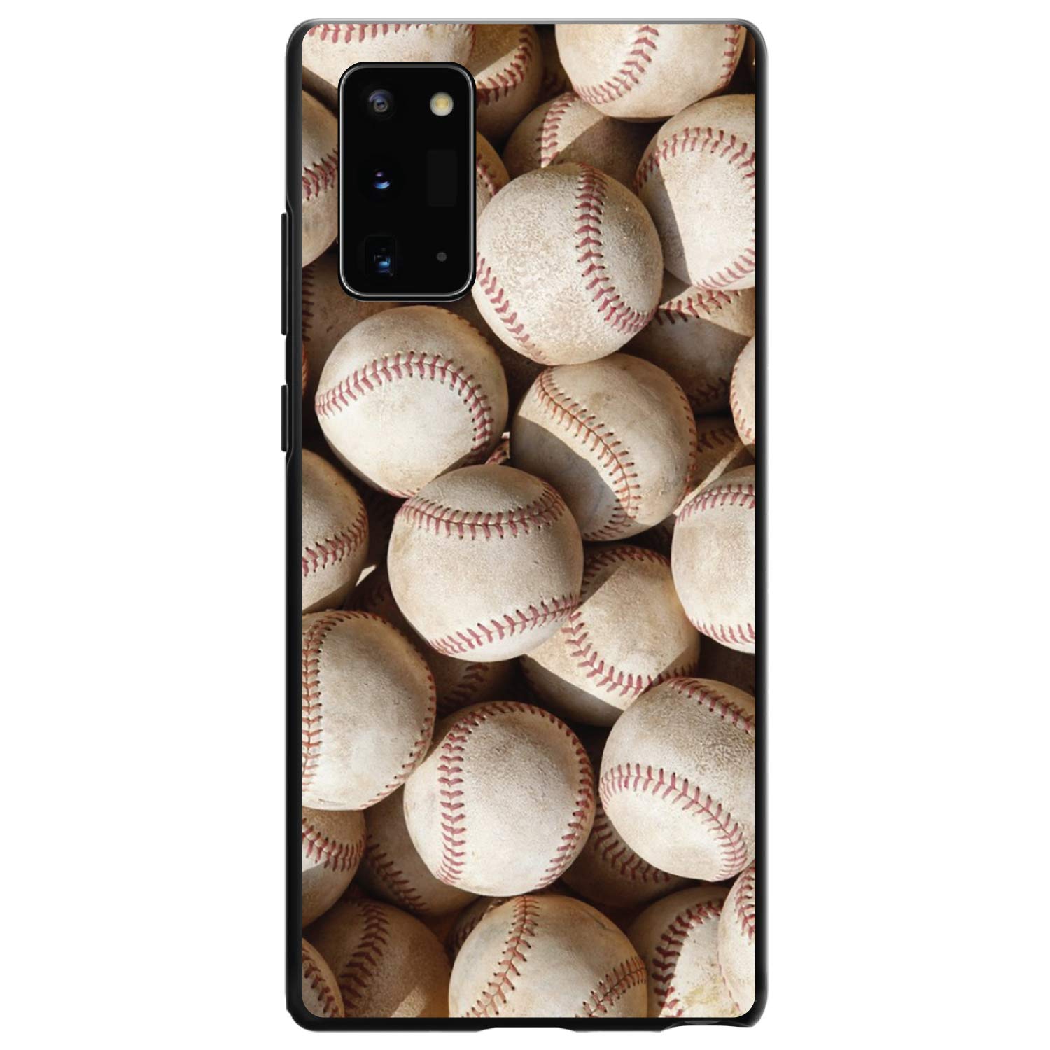 Ultra Slim Hard Plastic Case for Samsung Galaxy Note 20 Ultra (6.9 Inch) - Custom Baseball Design Cover - Lightweight Protective Phone Case - Perfect for Baseball Fans & Sports Enthusiasts