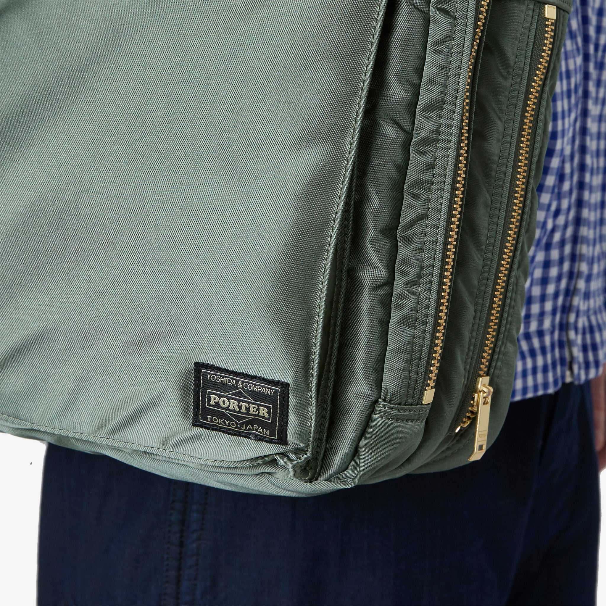 All New Tanker 2-Way Document Bag with Zipper in Sage Green - Perfect for Office, School & Travel Organization
