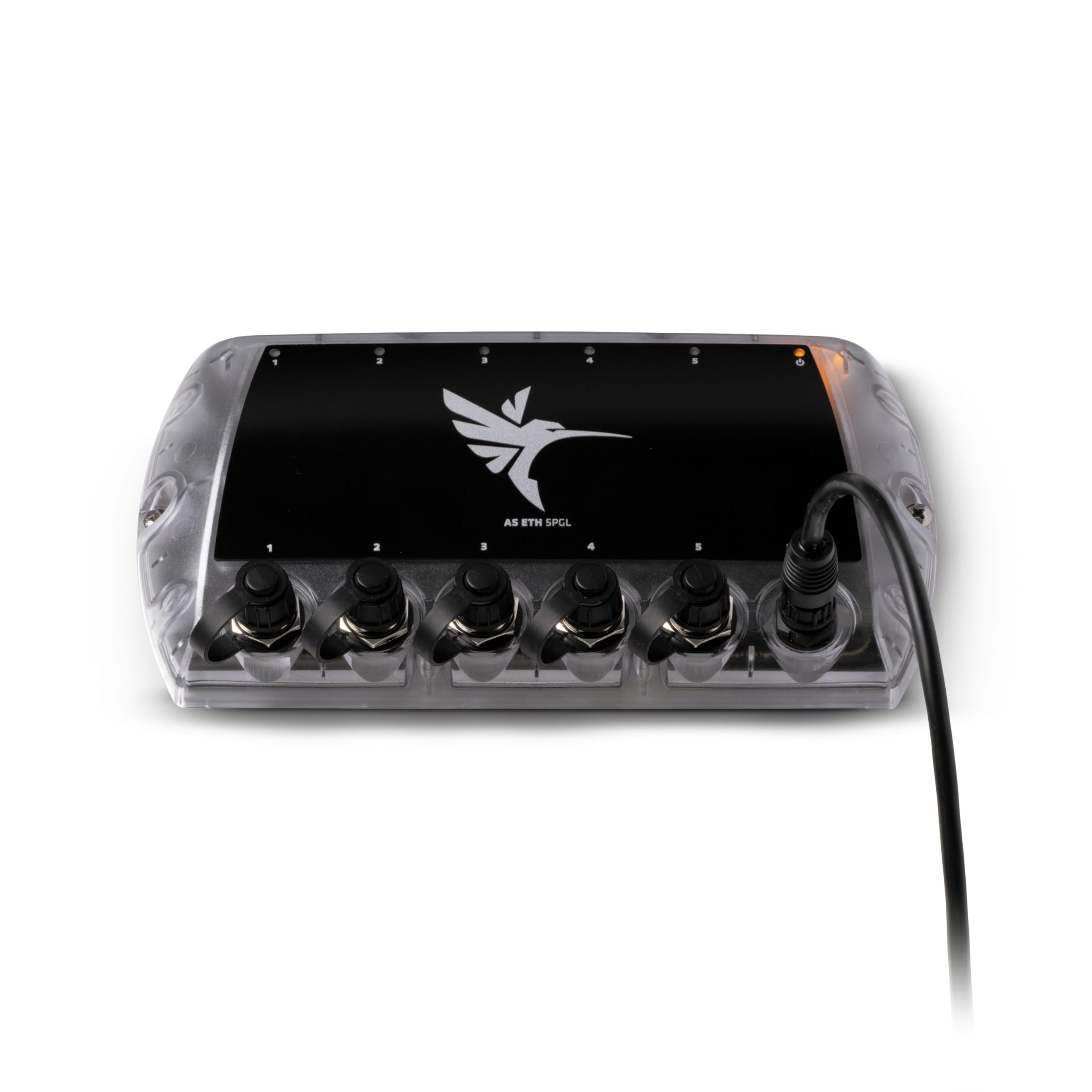 Humminbird 411850-1 AS ETH 5PGL 5-Port Ethernet Switch for Marine Electronics & Sonar Systems - Perfect for Boat Networking & Fish Finder Connectivity