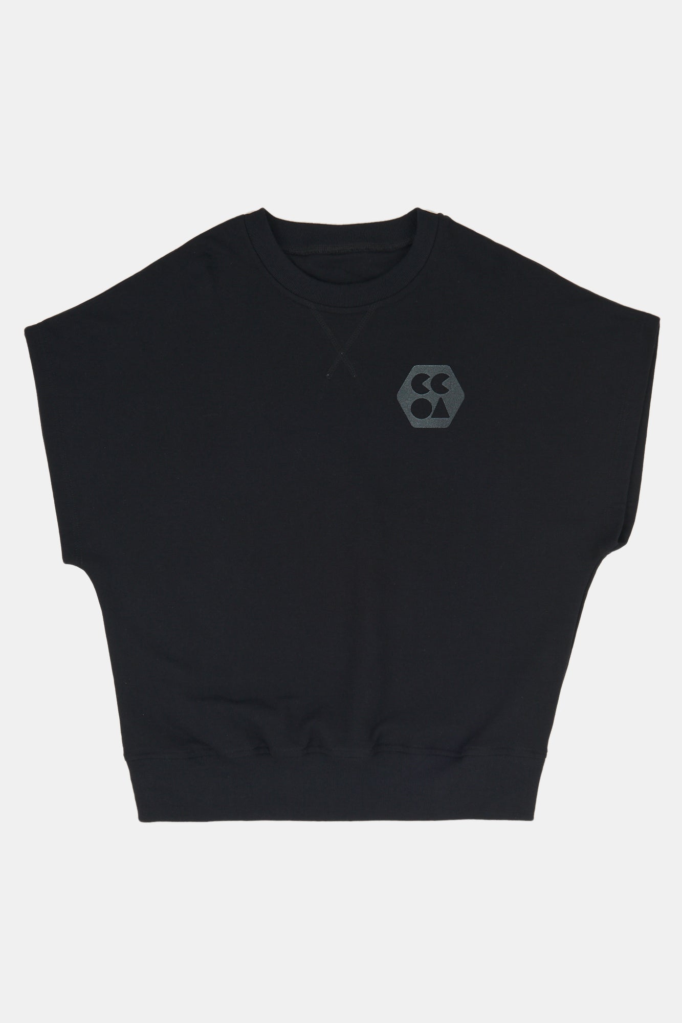 Eco-Friendly Men's Sleeveless Sweatshirt - Breathable Workout Top for Gym & Running - Plastic-Free Black Athletic Shirt