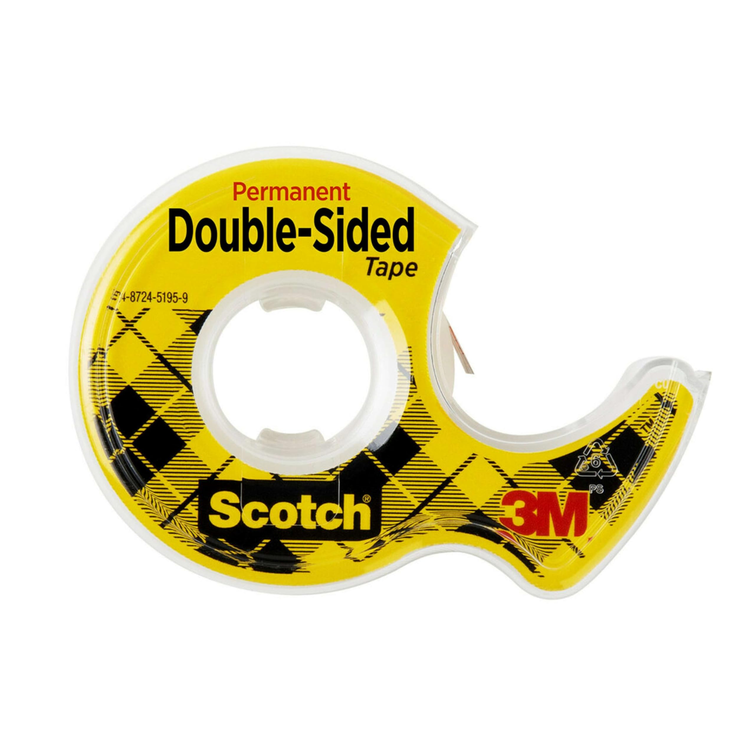 Scotch Double Sided Tape with Dispenser - 0.75 in. x 400 in. Strong Adhesive Tape for Office, School, Arts & Crafts, Scrapbooking - 1 Roll with Handy Tape Dispenser - Perfect for DIY Projects, Gift Wrapping & Home Decor