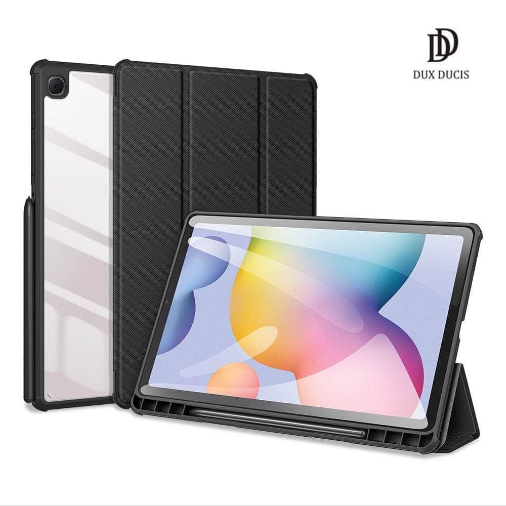 DUX DUCIS Premium Leather Case for Samsung Galaxy Tab S8 Plus X800 with Smart Sleep/Wake & Pencil Holder - Perfect for Work, Study & Travel