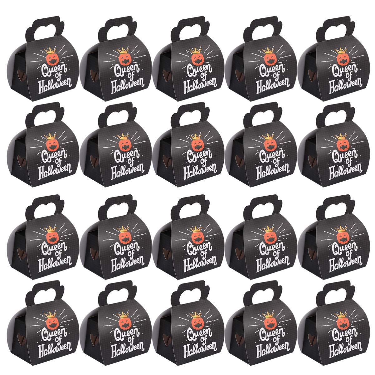 120pcs Halloween Pumpkin Treat Bags - Queen Size Candy Pouch for Halloween Party Favors, Trick or Treat, Classroom Snacks & Festive Gift Giving