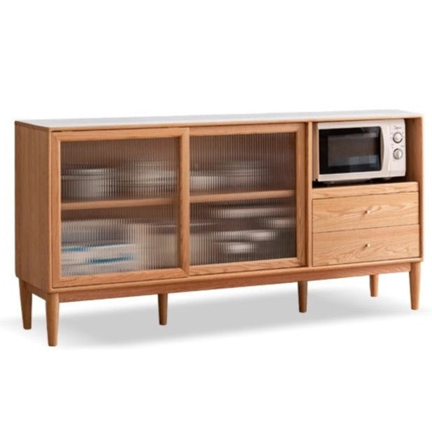 70.9х17.7х35.8 inch / 180.4x45x91.2сm / Natural wood color / Slate sideboard