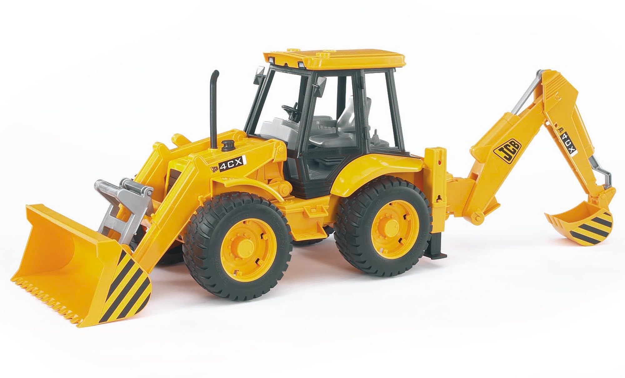 Bruder Toys 02428 JCB 4CX Loader Backhoe - Realistic Construction Toy for Kids, Durable Die-Cast Model with Movable Parts - Perfect for Imaginative Play, Sandbox Fun, and Construction-Themed Birthday Gifts