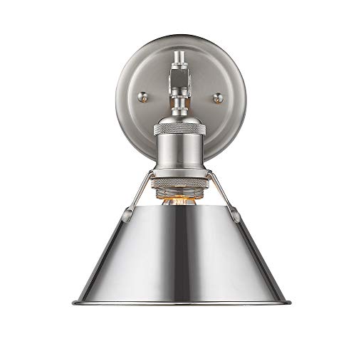 Pewter with Chrome Shade