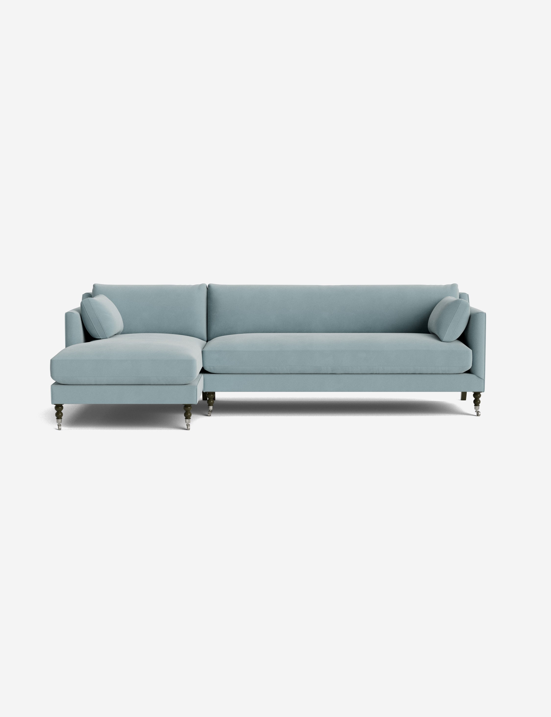 Fabienne Sectional Sofa - Modern L-Shaped Couch with Reversible Chaise, Soft Upholstery & Sturdy Frame for Living Room, Family Room, or Home Theater