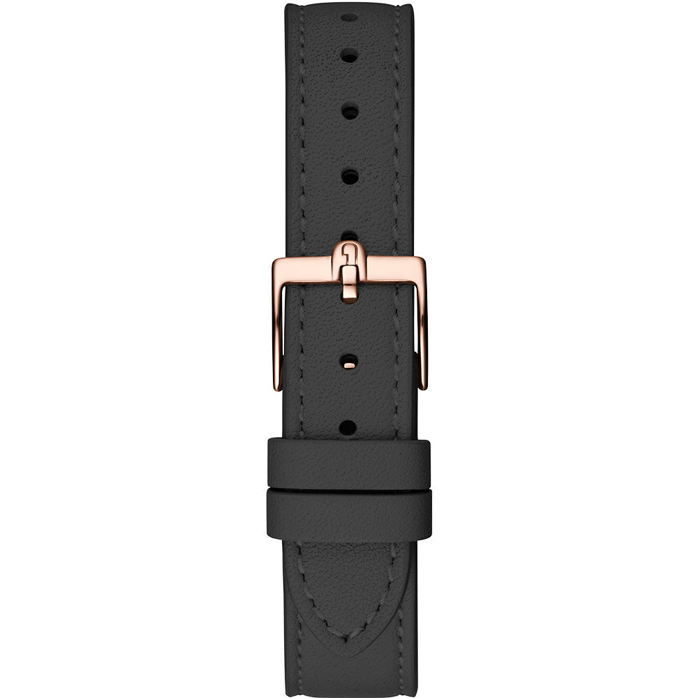 Furla WW00030002L3 Logo Black Leather Women's Watch - Stylish Accessory for Office, Party & Everyday Wear