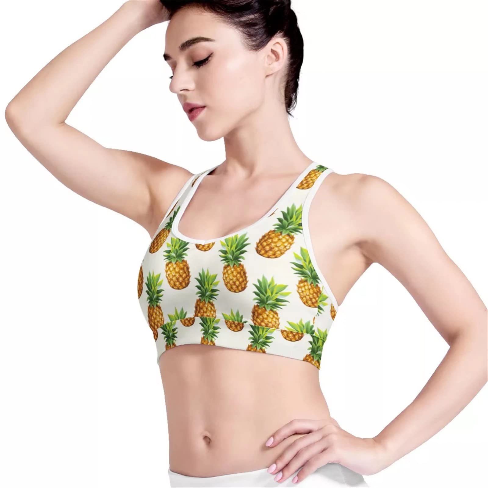 Buybai Women's Sports Bras - Padded Yoga Tank Tops for Workout & Running - Breathable Athletic Crop Tops in Colorful Styles - Perfect for Gym, Yoga & Active Lifestyle