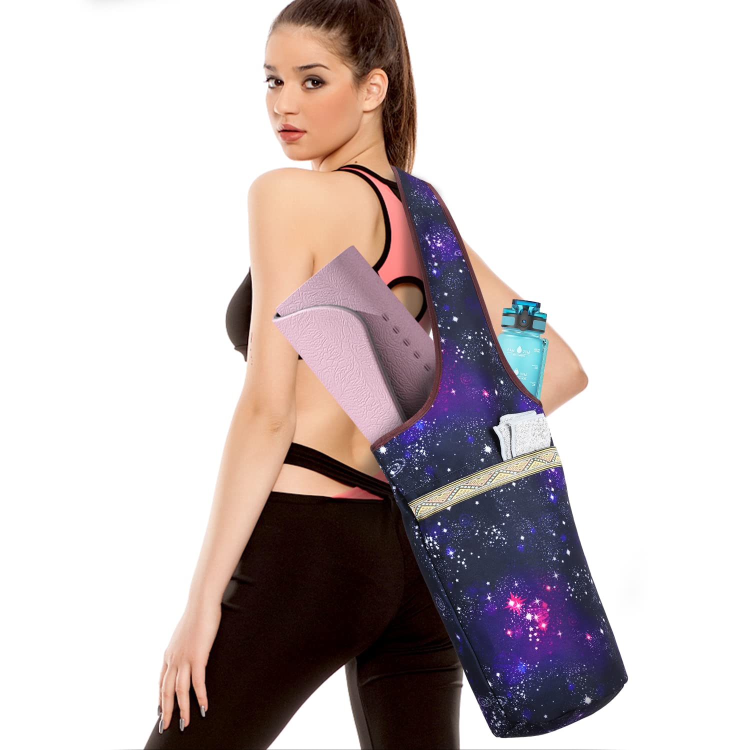 KYKU Yoga Mat Bag for Women - Tote Carrier for Mats & Accessories - Perfect for Yoga & Travel