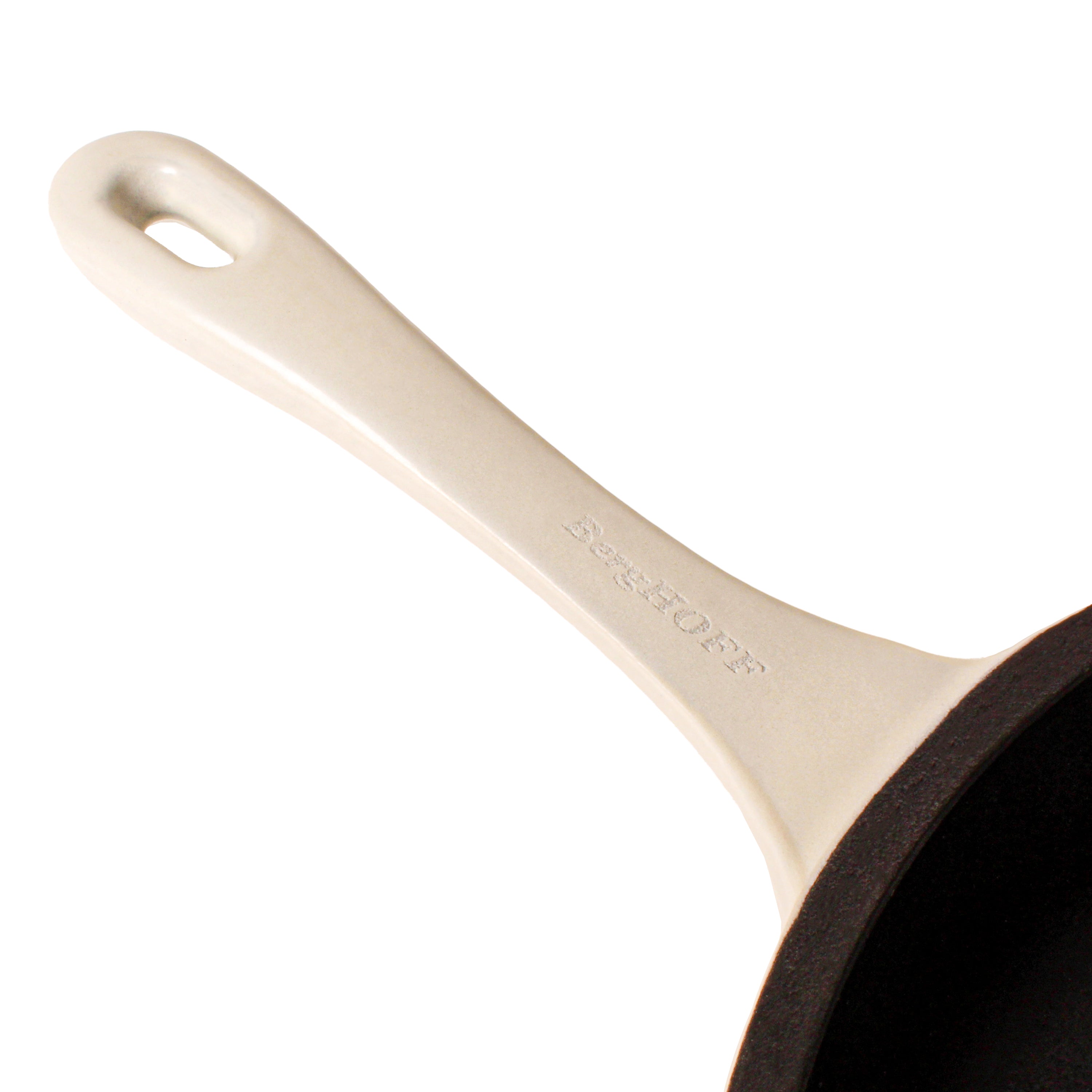 BergHOFF Neo Cast Iron Fry Pan 10 Inch - Pre-Seasoned Skillet for Even Heat Distribution - Perfect for Searing, Frying & Baking - Ideal for Stovetop, Oven & Grill Use