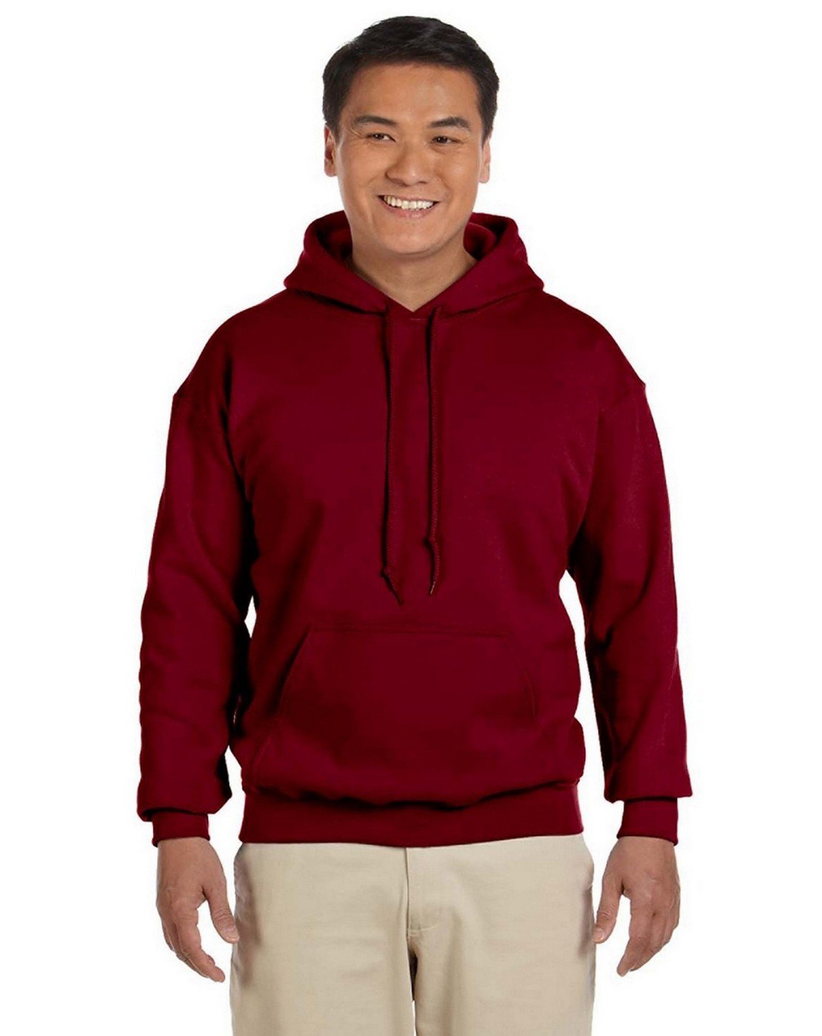 Gildan 18500 Hooded Sweatshirt for Men & Women - Antique Cherry Red Pullover Hoodie, Small Size - Perfect for Casual Wear, Gym, and Outdoor Activities