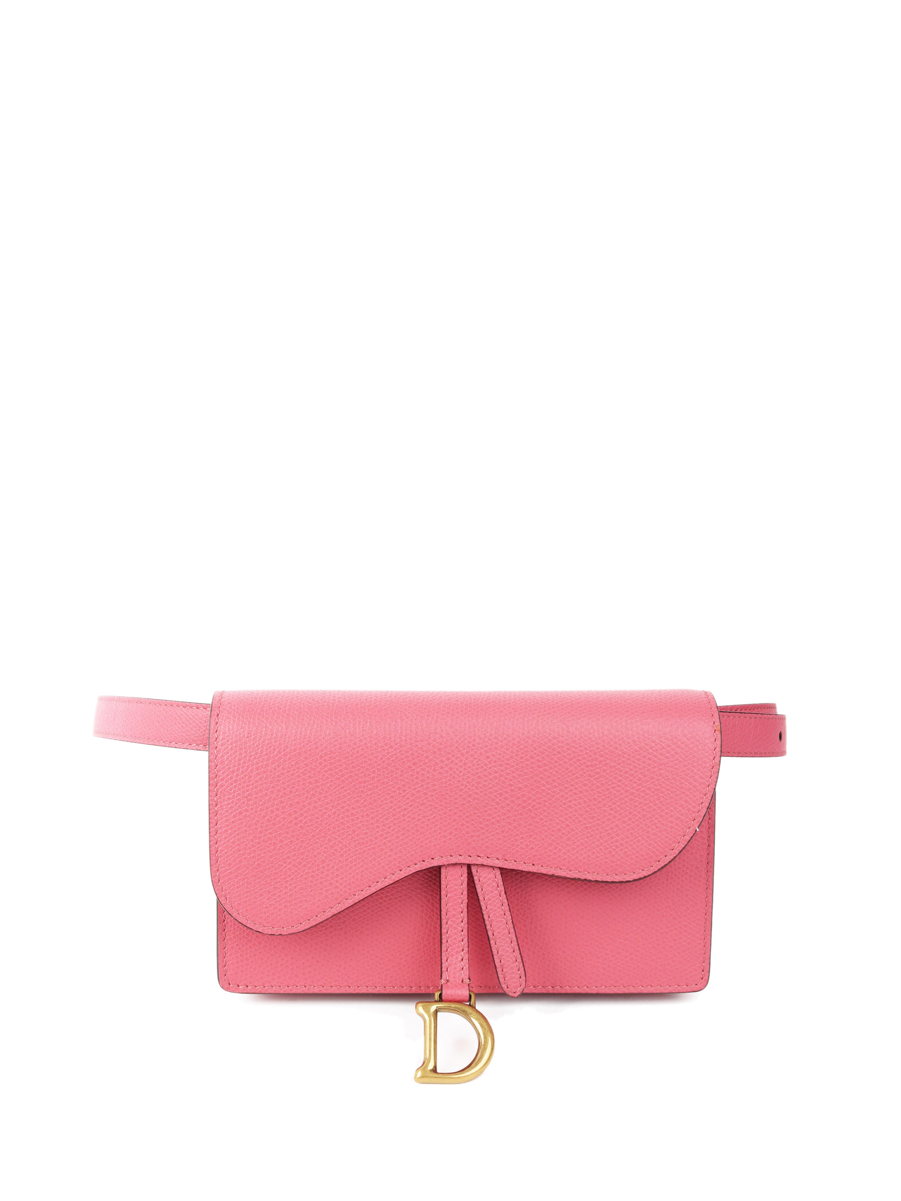 Dior Pink Saddle Pouch Belt Bag - Luxury Crossbody Bag for Women | Perfect for Parties, Travel & Everyday Use