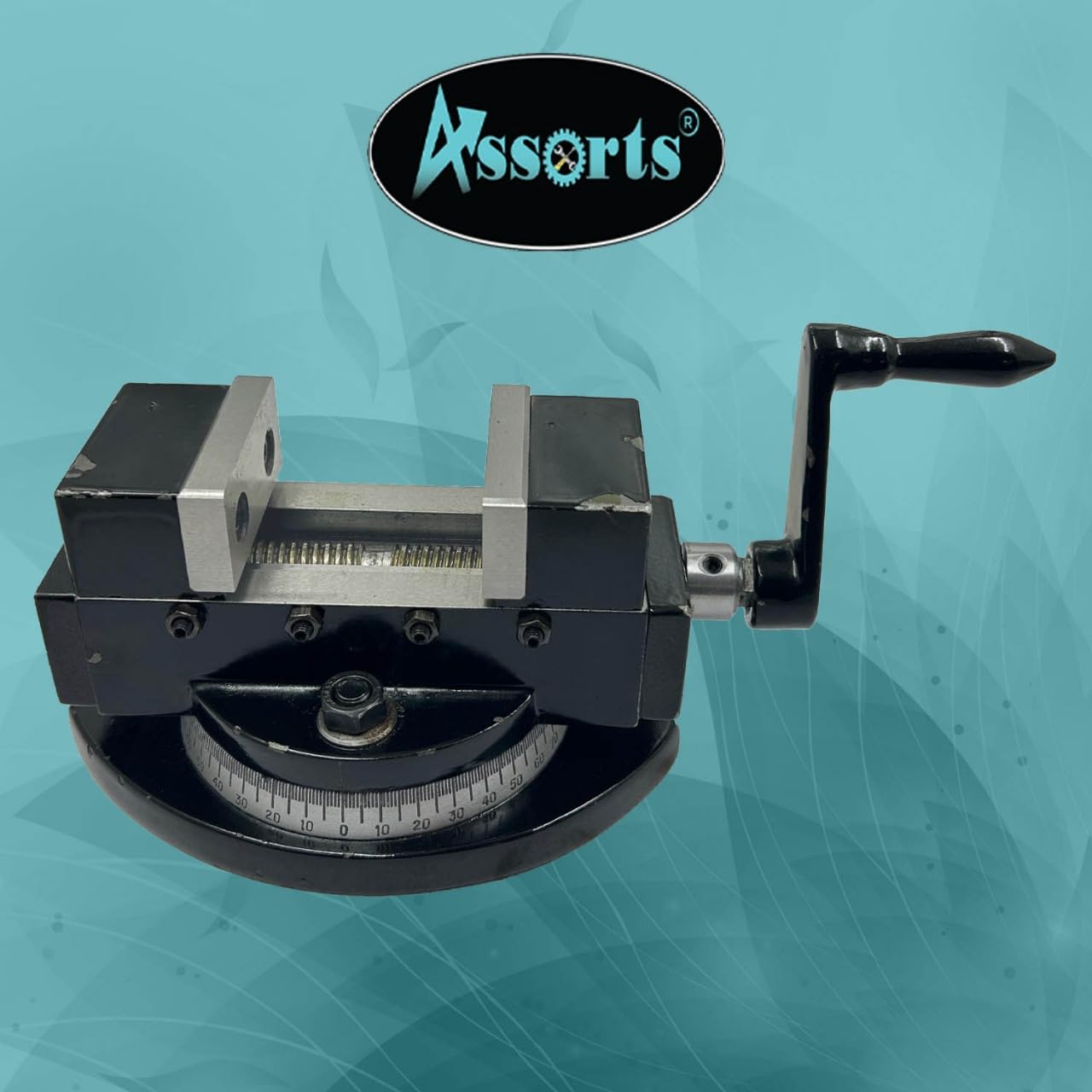 Self-Centering Milling Machine Vice with Swivel Base - 2