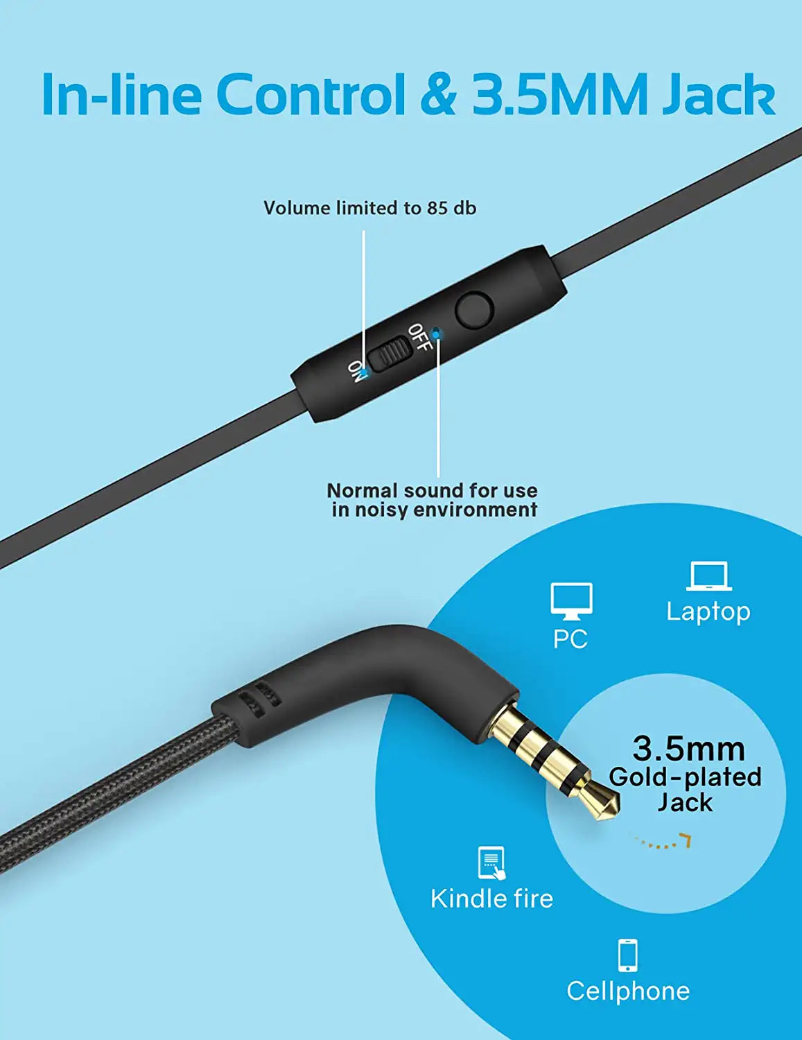 Mpow CH6 Pro Kids Headphones with Volume Limiter - Safe & Comfortable Wireless Bluetooth Headset for Children, Perfect for School, Travel, and Online Learning