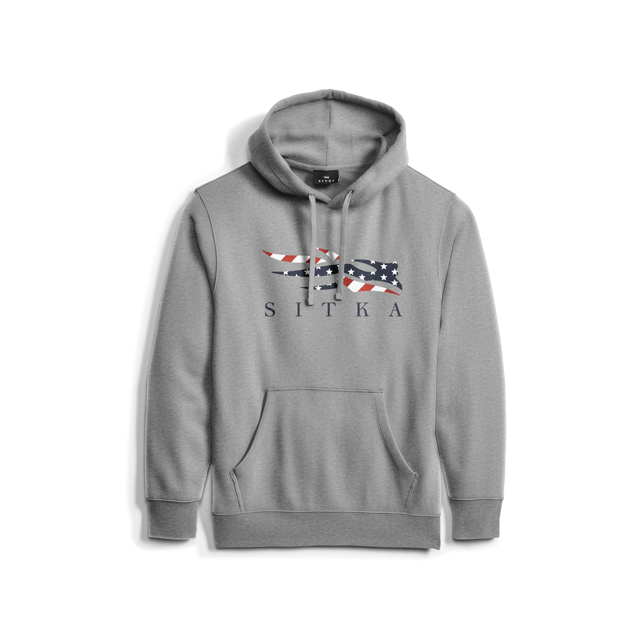 SITKA Gear Men's Everyday Icon Flag Pullover Hoodie - Lightweight Fleece Hooded Sweatshirt for Outdoor Activities, Hunting & Casual Wear