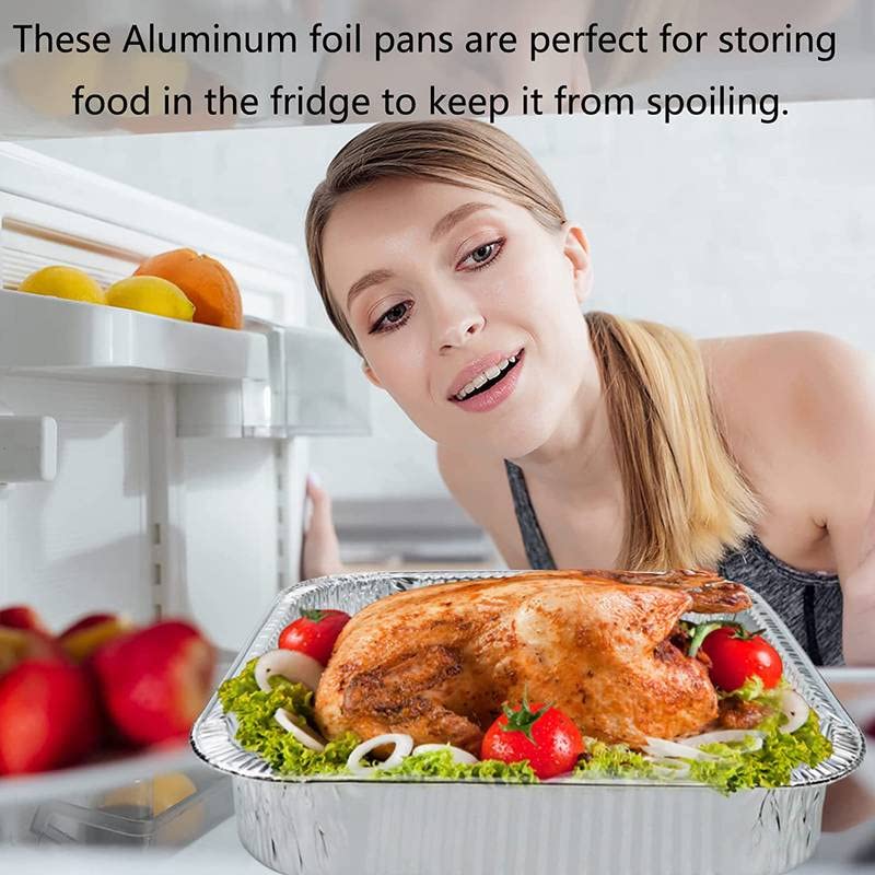 Disposable Aluminum 9 Inch Square Deep Cake Baking Pans - 500 Pack for Baking, Cooking, Meal Prep & Storage | Perfect for Cakes, Brownies, Lasagna & Toaster Oven Roasting | Home Kitchen & Commercial Use