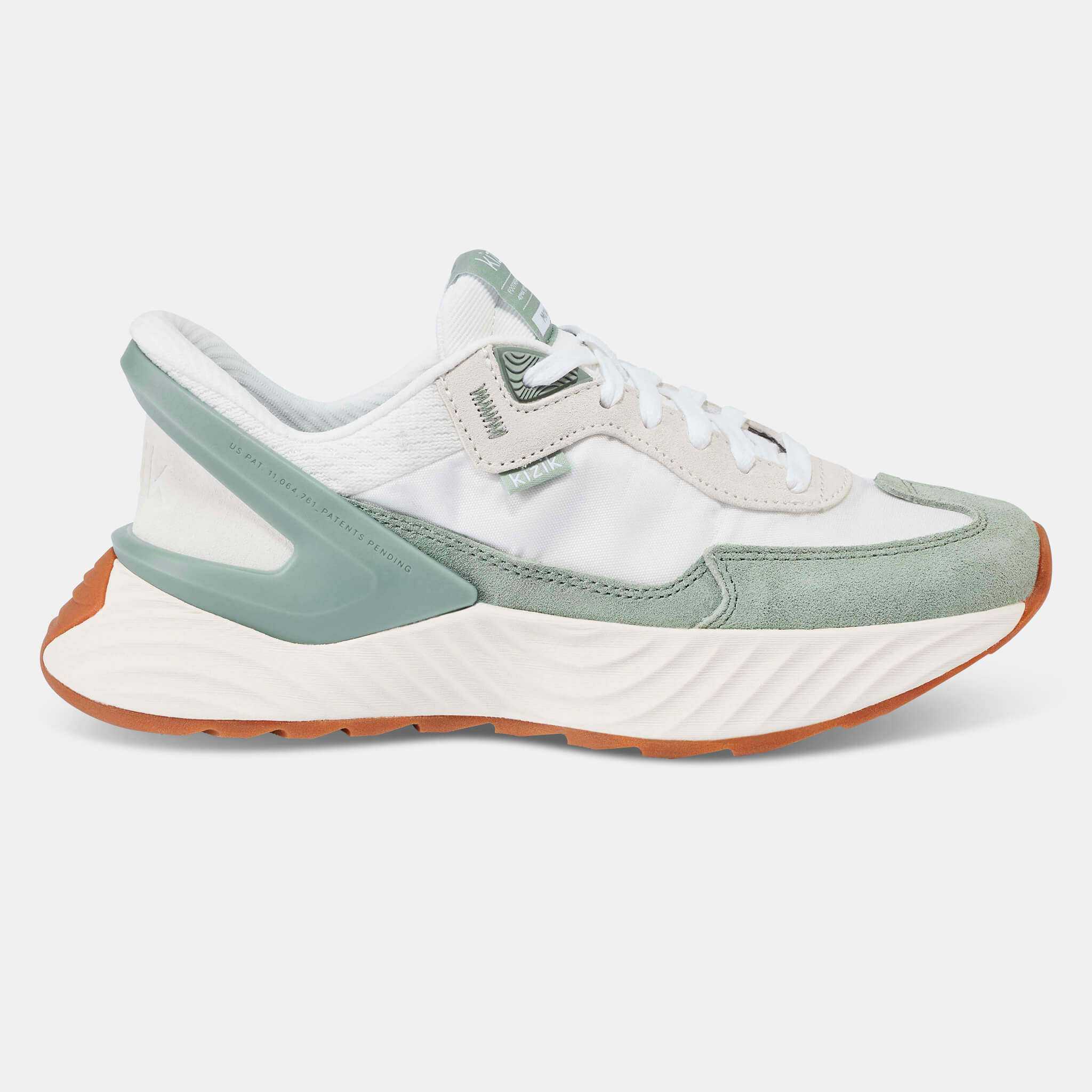 Women's Monaco Sneakers - White & Iceberg Green Athletic Shoes for Running, Walking & Casual Wear