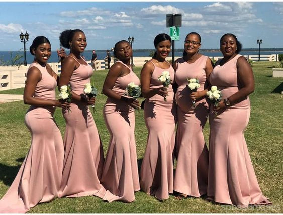 Elegant Mismatched Pink Mermaid Bridesmaid Dresses - Long Formal Gowns for Weddings & Special Occasions | Style WG1577