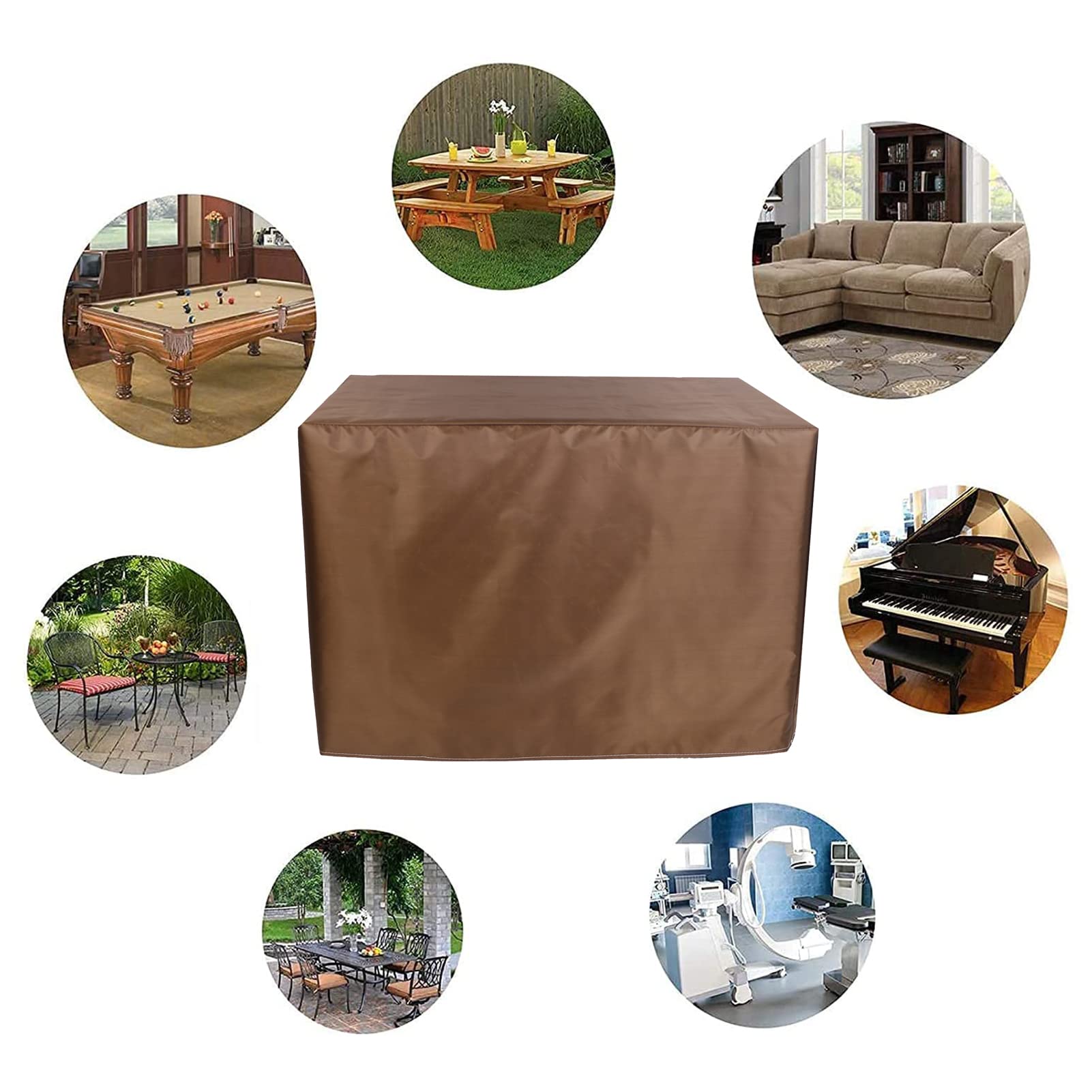 78x78x31 Inch Waterproof Windproof Rectangular Square Patio Furniture Set Cover - Heavy Duty 420D Oxford Fabric for Outdoor Table Protection - Perfect for Backyard, Deck, and Garden Use