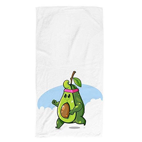 Cartoon Running Avocado