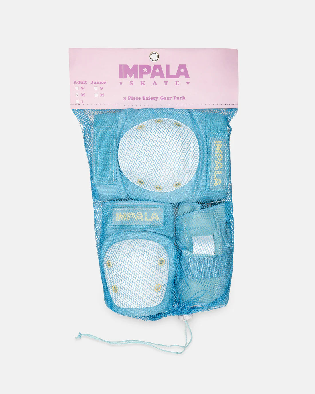 Impala Protective Gear Set - Sky Blue & Yellow - Safety Equipment for Roller Skating, Skateboarding & Scooter Riding