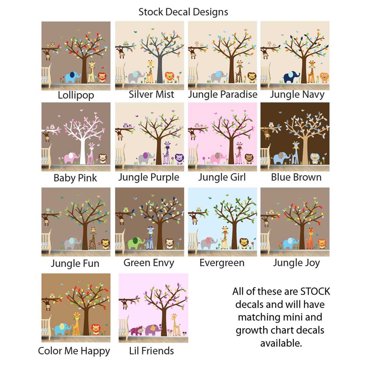 Wild About Purple Safari Wall Decal Set - Jungle Animal Tree Owl & Monkey Wall Stickers for Kids Room, Nursery, or Classroom Decor - Perfect for Jungle Themed Parties & Wildlife Enthusiasts